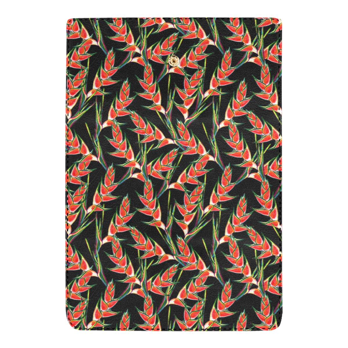 Heliconia Pattern Print Design HL010 Women's Trifold Wallet