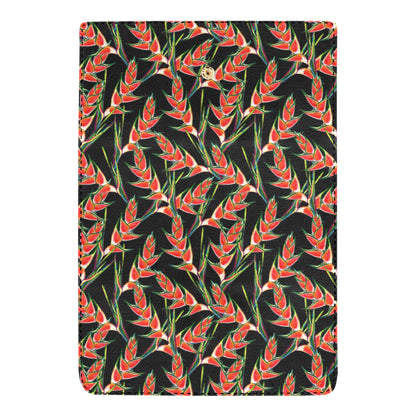 Heliconia Pattern Print Design HL010 Women's Trifold Wallet