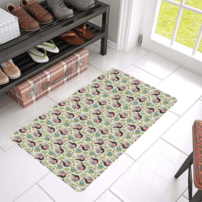 Rooster Print Design Rubber Doormat
