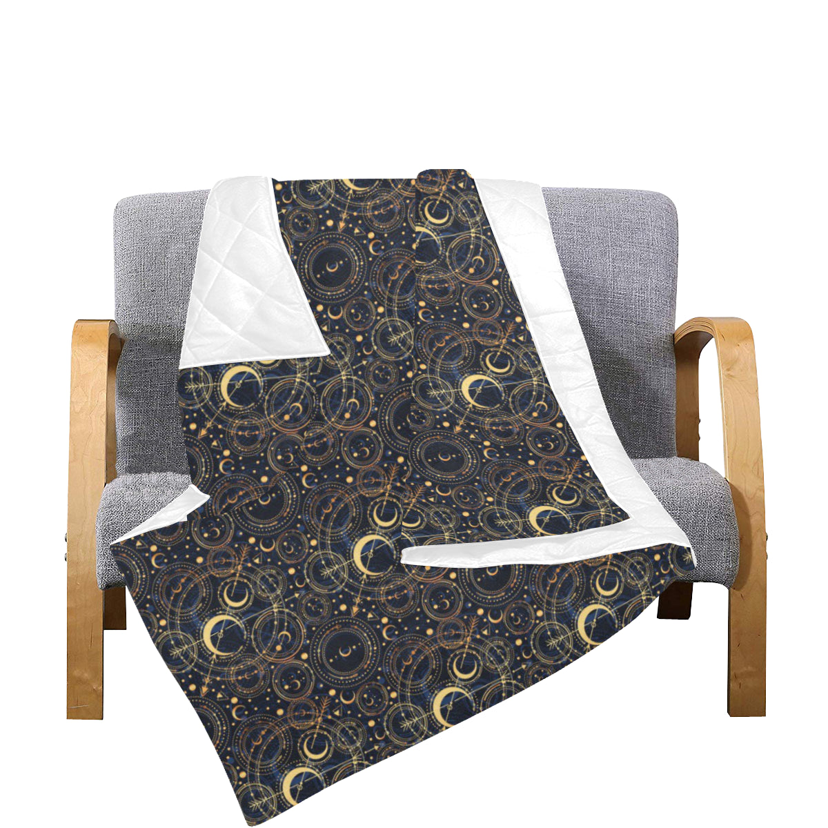Celestial Pattern Print Design 04 Premium Quilt