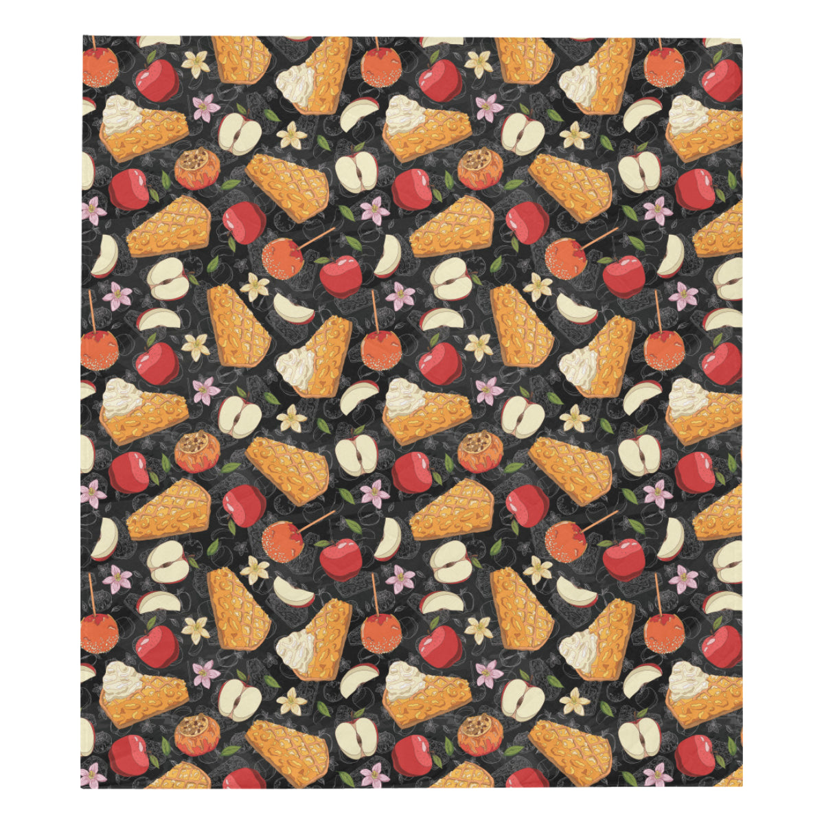 Apple Pie Pattern Print Design 01 Premium Quilt