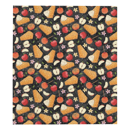 Apple Pie Pattern Print Design 01 Premium Quilt