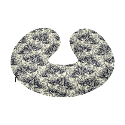 Bat Tribal Pattern Print Design 06 U-Shaped Travel Neck Pillow