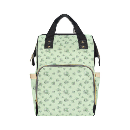 Broccoli Pattern Print Design 05 Diaper Bag Backpack