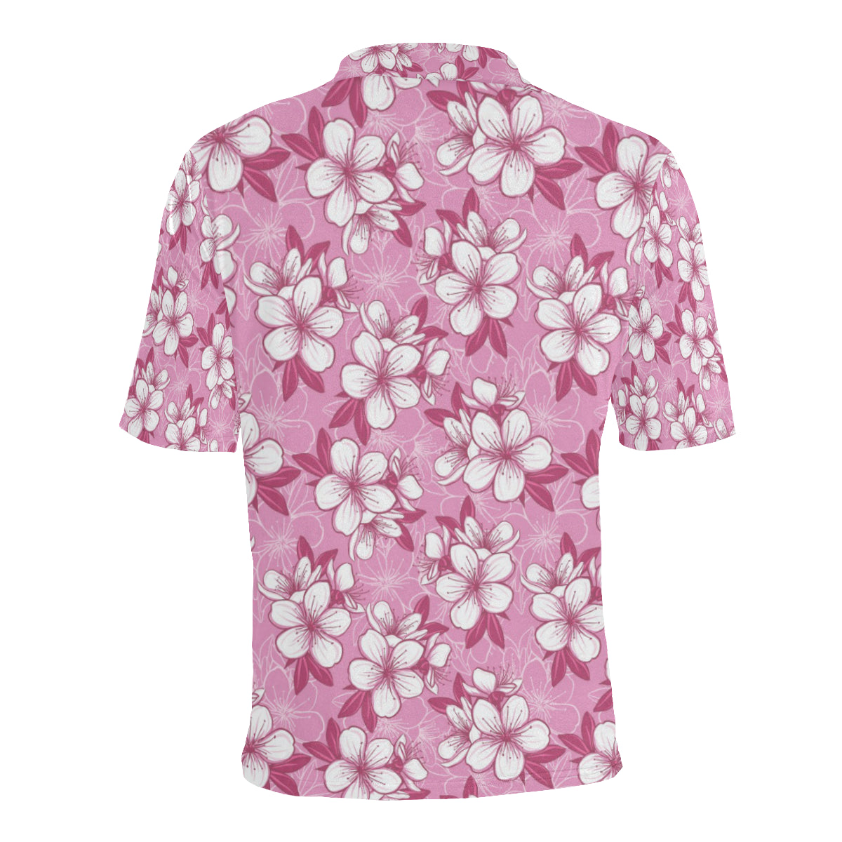 Cherry Blossom Pattern Print Design CB02 Men Polo Shirt