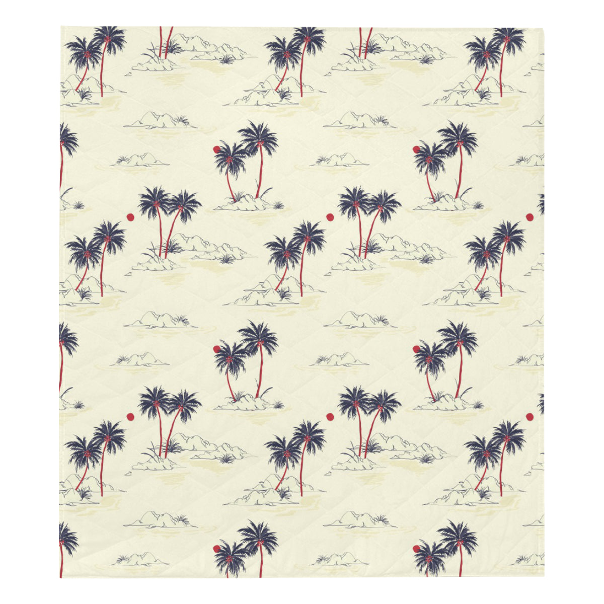 Palm Tree Pattern Print Design PT08 Premium Quilt