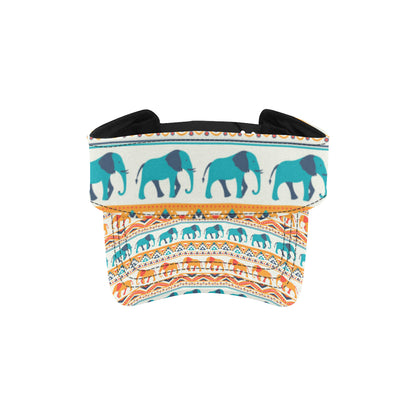 Elephant Aztec Ethnic Print Pattern Unisex Sun Visor