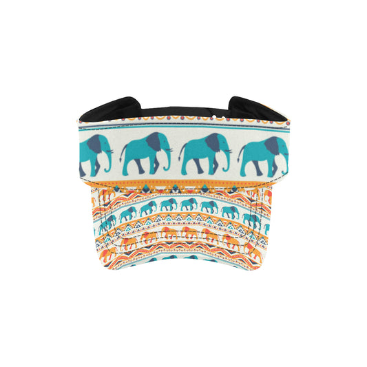 Elephant Aztec Ethnic Print Pattern Unisex Sun Visor