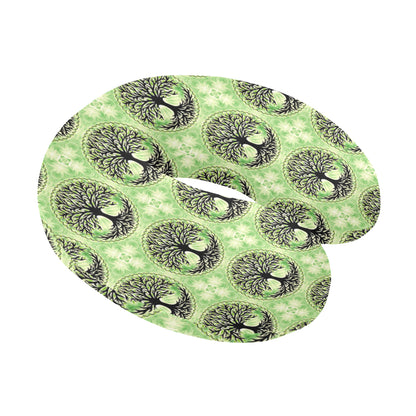 Celtic Pattern Print Design 010 U-Shaped Travel Neck Pillow