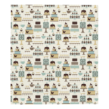 Cake Pattern Print Design 02 Premium Quilt