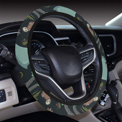 Creepy Print Design LKS303 Steering Wheel Cover with Elastic Edge