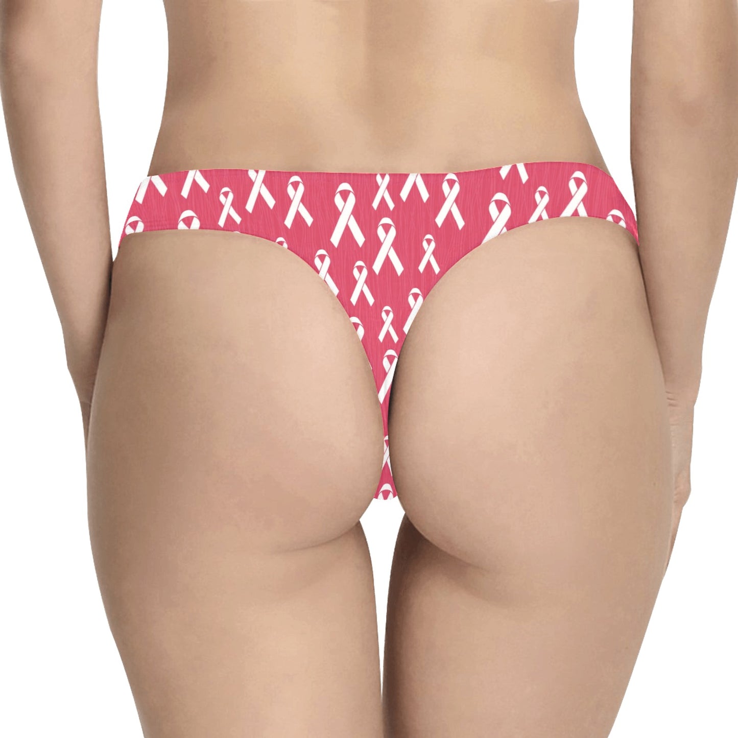 Breast Cancer Awareness Symbol Women's Thongs