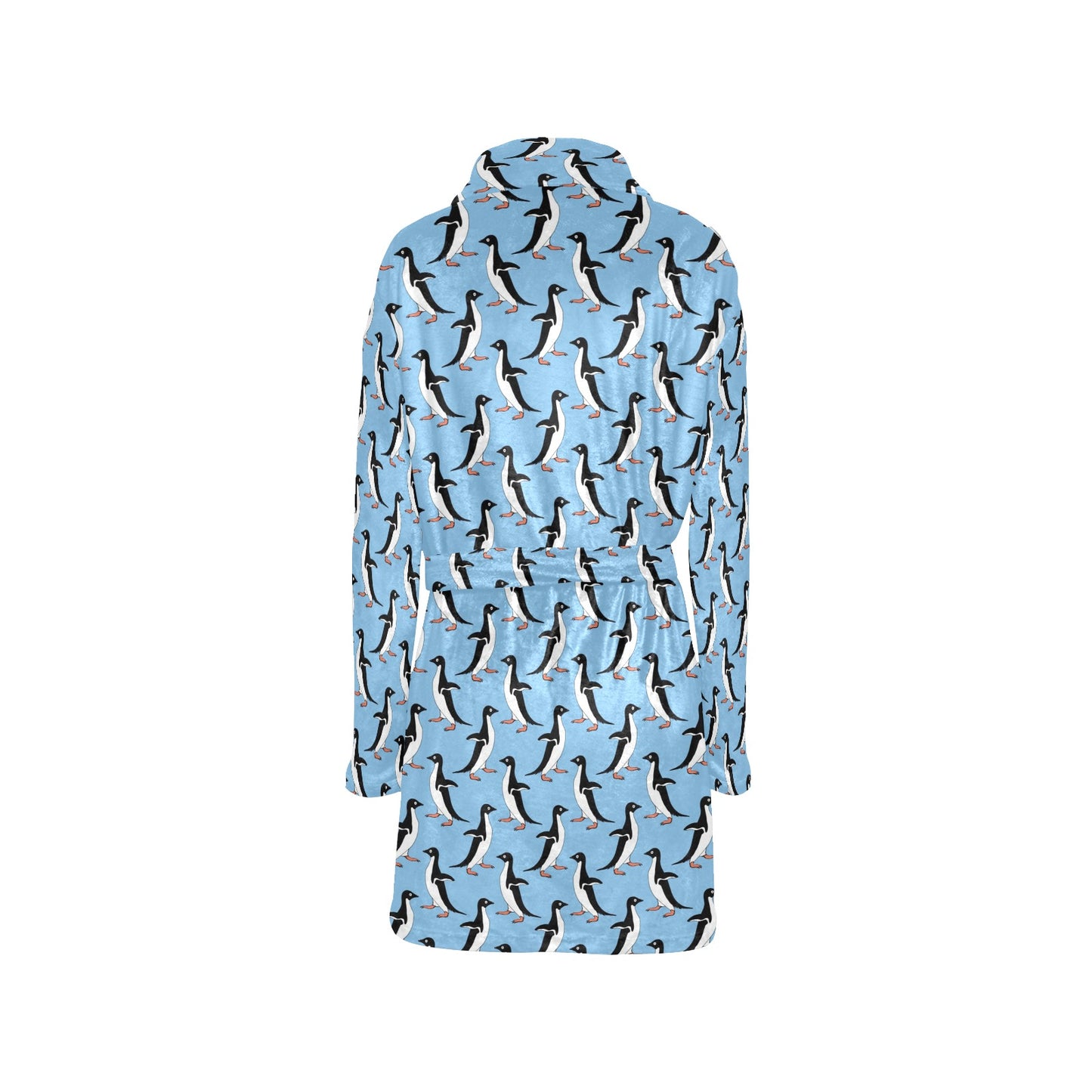 Penguin Dance Pattern Women's Fleece Robe
