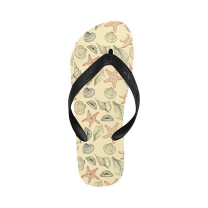 Seashell Print Design LKS305 Flip Flops