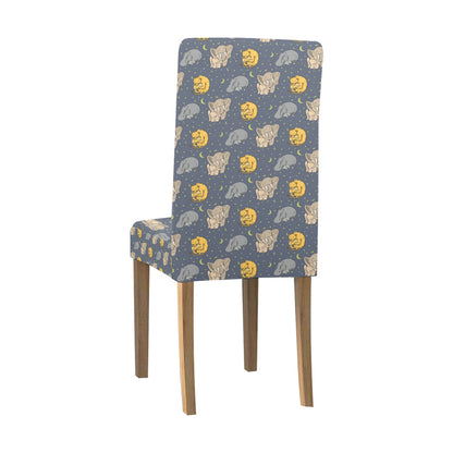 Safari Elephant Lion Print Design LKS303 Dining Chair Slipcover