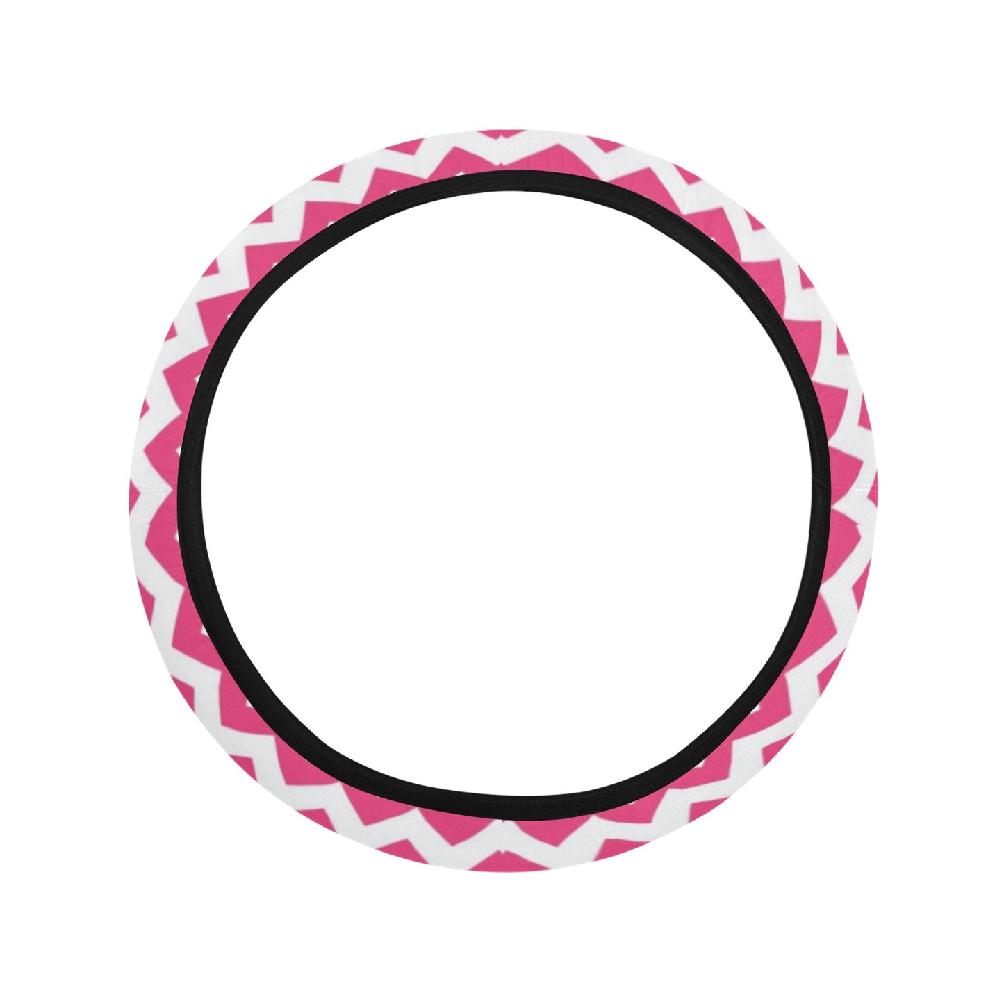 Chevron Print Design LKS402 Steering Wheel Cover with Elastic Edge