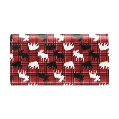 Moose Print Design LKS401 Women's Trifold Wallet