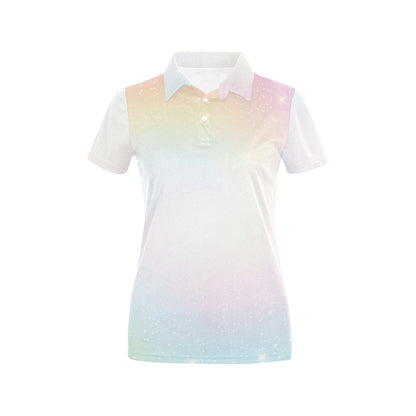 Nebula Pattern Print Design A02 Women's Polo Shirt