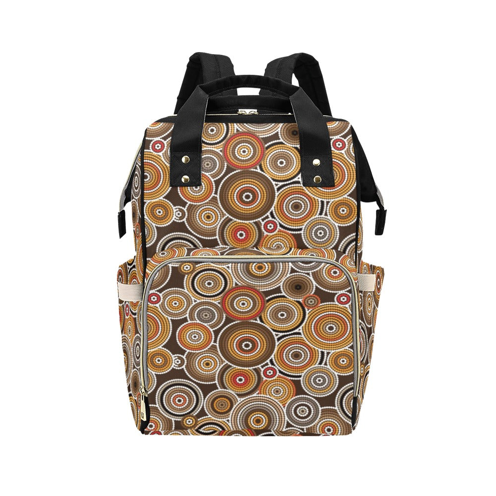 Aboriginal Print Design LKS402 Diaper Bag Backpack