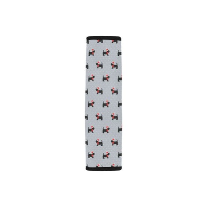 Scottish Christmas Themed Terriers Print Design LKS3018 Car Seat Belt Cover