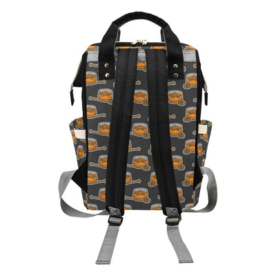 Honey Bee Print Design LKS305 Diaper Bag Backpack