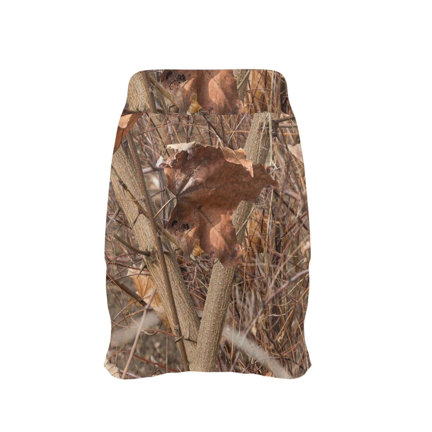 Camo Realistic Tree Forest Autumn Print 17" Golf & Pickleball Skort with Pockets