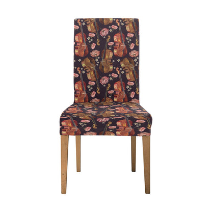 Violin Print Design LKS402 Dining Chair Slipcover