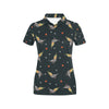 Cockatiel Pattern Print Design 02 Women's Polo Shirt