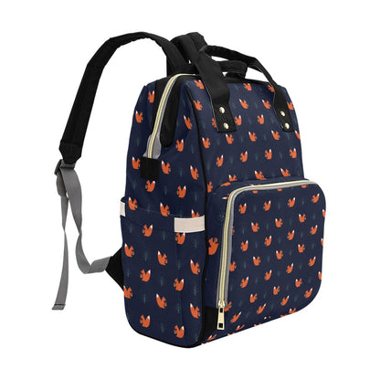 Squirrel Print Design LKS303 Diaper Bag Backpack