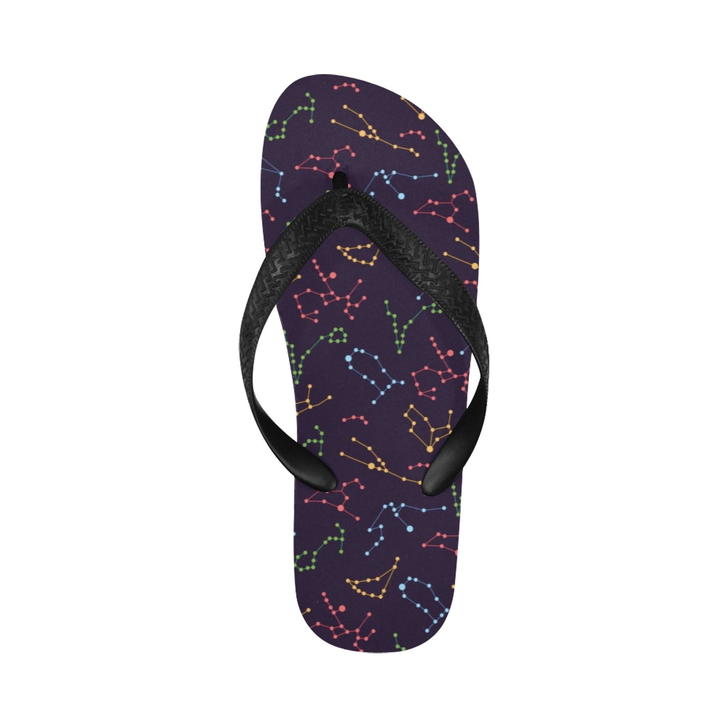 Zodiac Print Design LKS301 Flip Flops