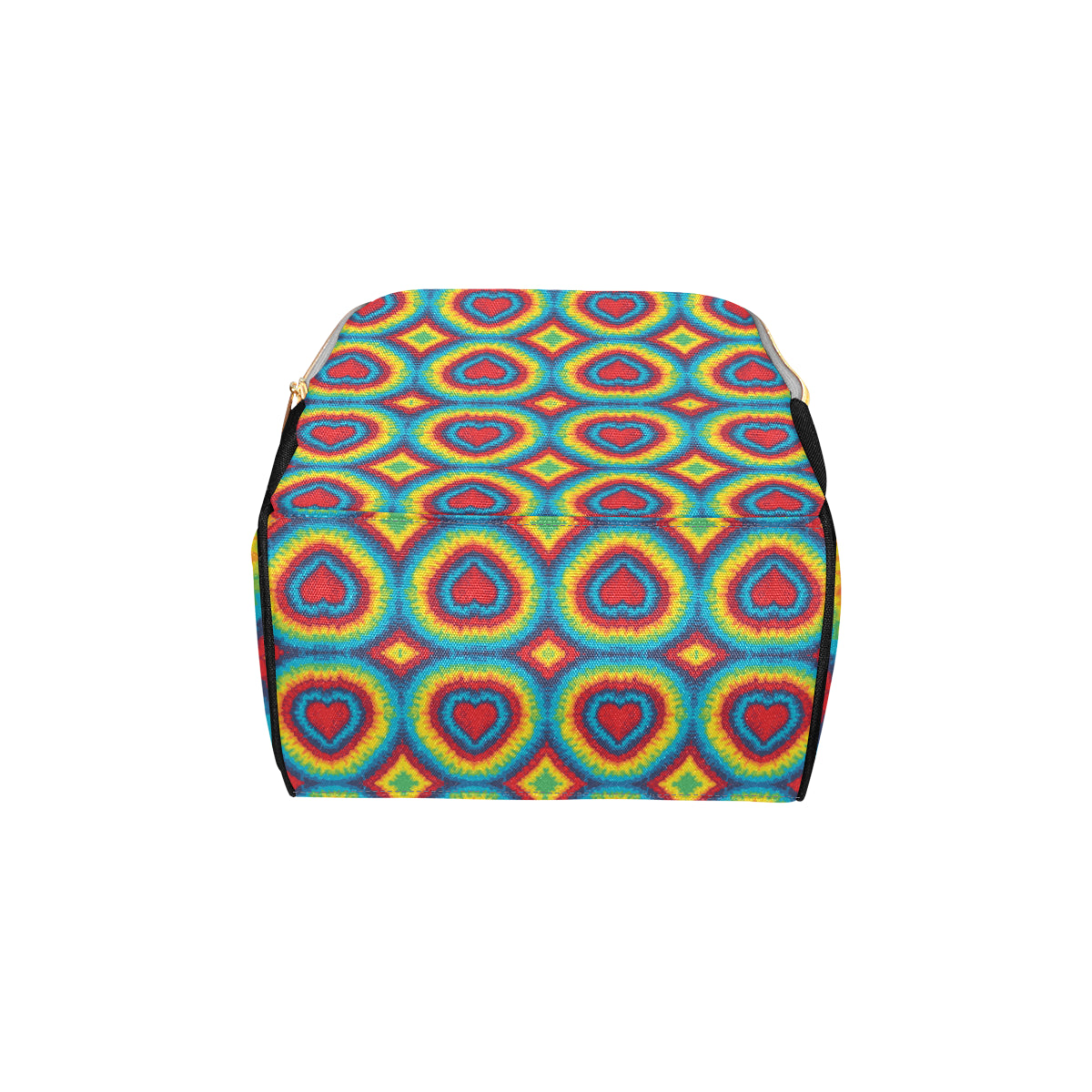 Tie Dye Heart shape Diaper Bag Backpack