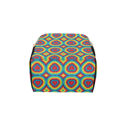 Tie Dye Heart shape Diaper Bag Backpack
