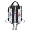 Hibiscus Print Diaper Bag Backpack