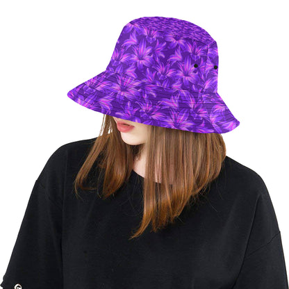Amaryllis Pattern Print Design AL03 Unisex Bucket Hat