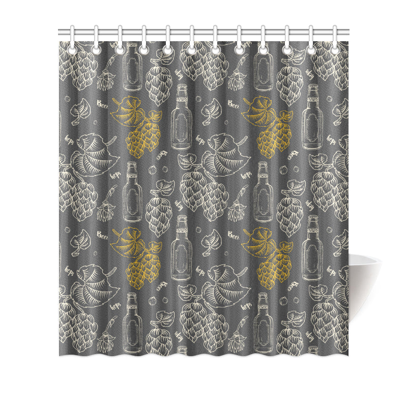 Hope Pattern Print Design 01 Shower Curtain
