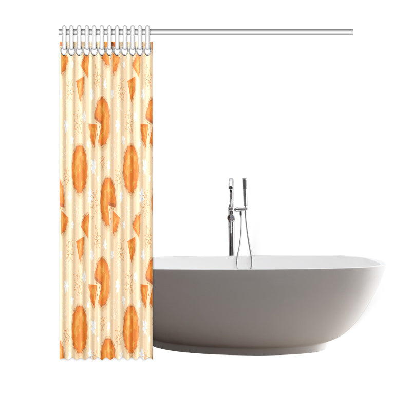 Pie Pattern Print Design A01 Shower Curtain