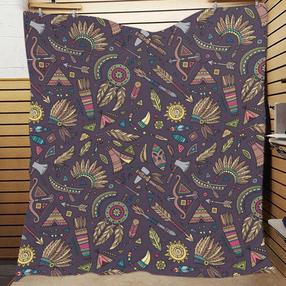 Tribal native american Aztec Premium Quilt