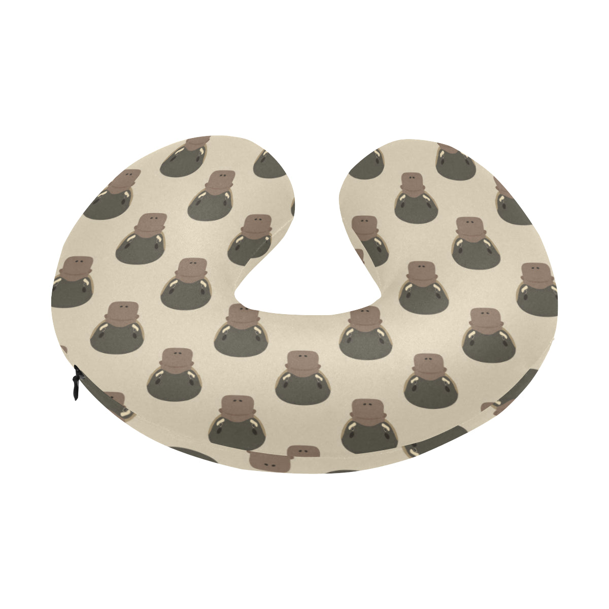 Platypus Pattern Print Design A03 U-Shaped Travel Neck Pillow
