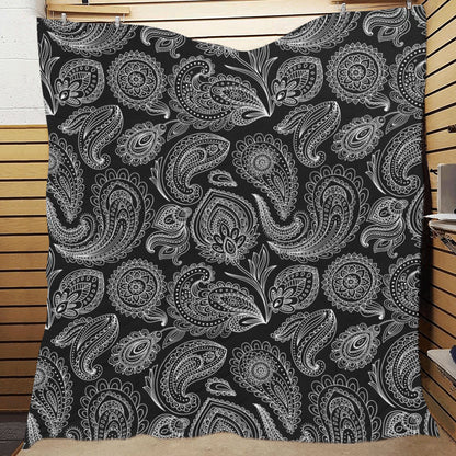 Paisley Pattern Print Design A04 Premium Quilt