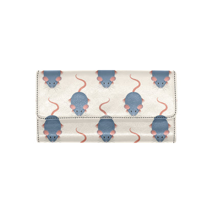 Rat Pattern Print Design 03 Women's Trifold Wallet