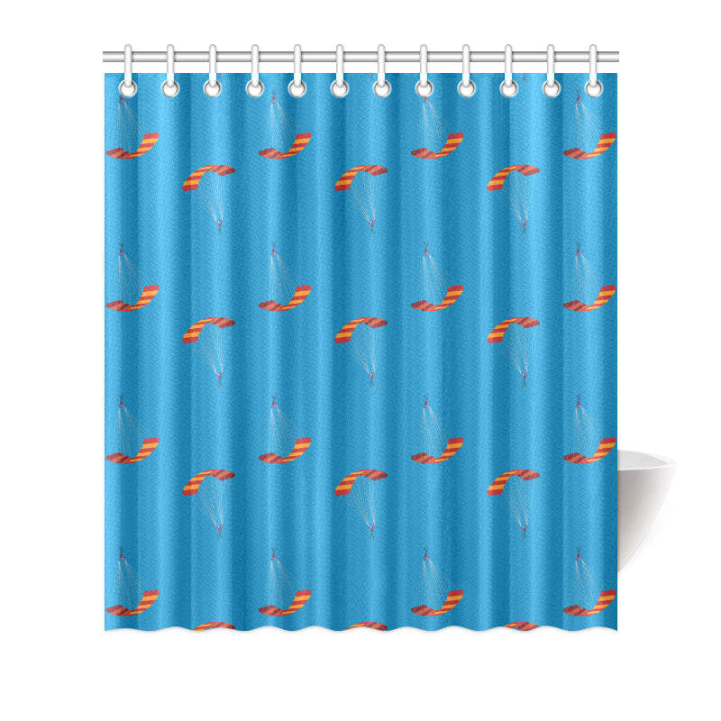 Paratrooper Pattern Print Design A01 Shower Curtain