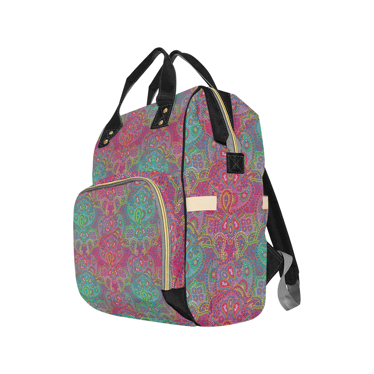 Boho Pattern Print Design 02 Diaper Bag Backpack