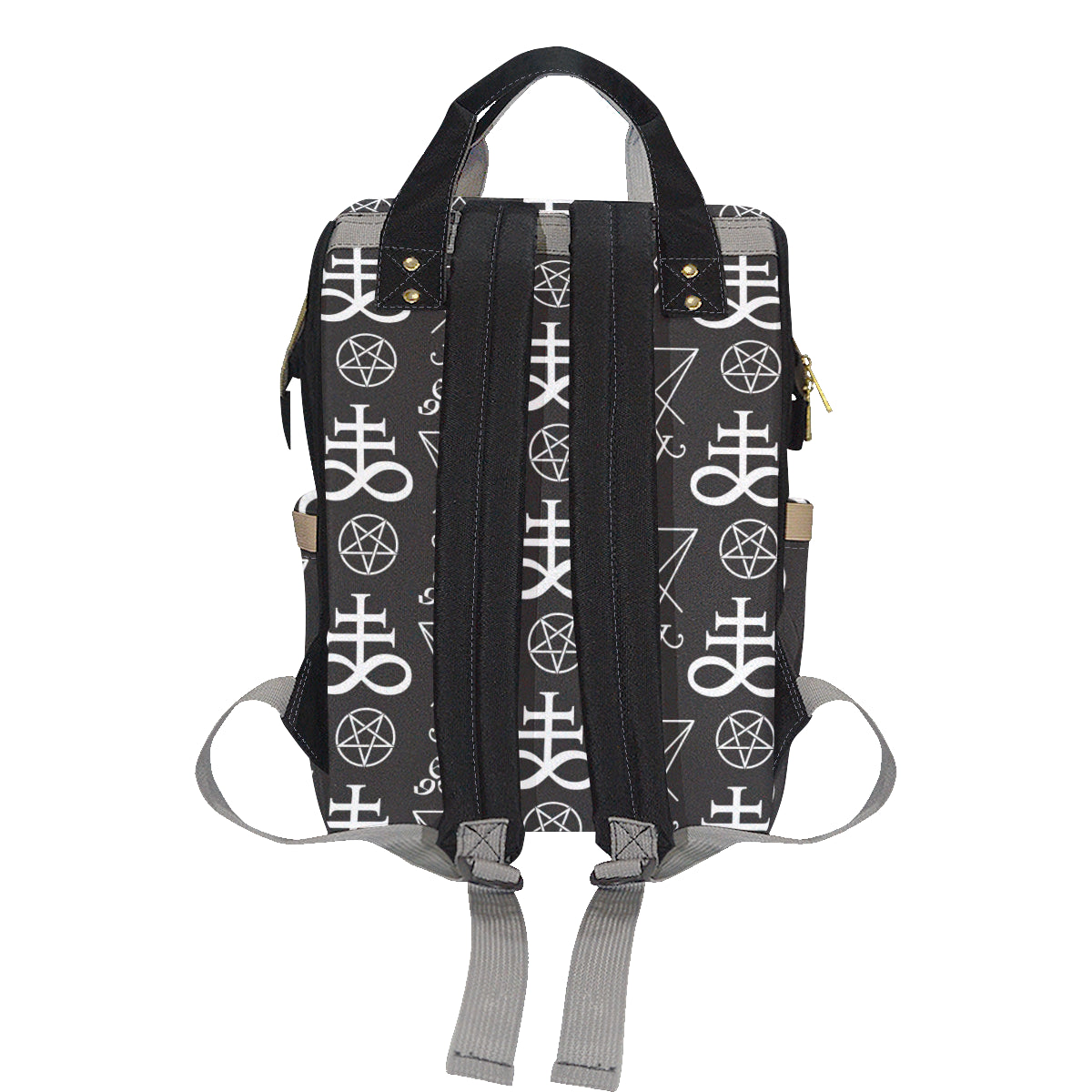 Pentagram Pattern Print Design A04 Diaper Bag Backpack