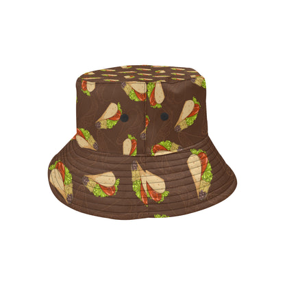 Taco Pattern Print Design TC08 Unisex Bucket Hat