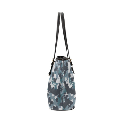 ACU Digital Urban Camouflage Leather Tote Bag