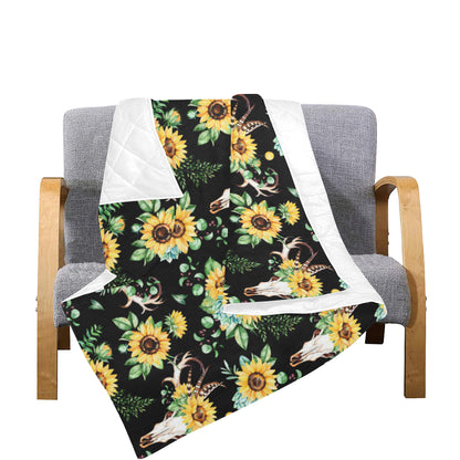 Sunflower Pattern Print Design SF08 Premium Quilt