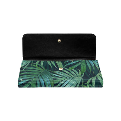 Tropical Flower Pattern Print Design TF011 Women's Trifold Wallet