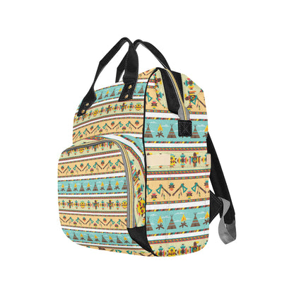 American indian Life Pattern Diaper Bag Backpack