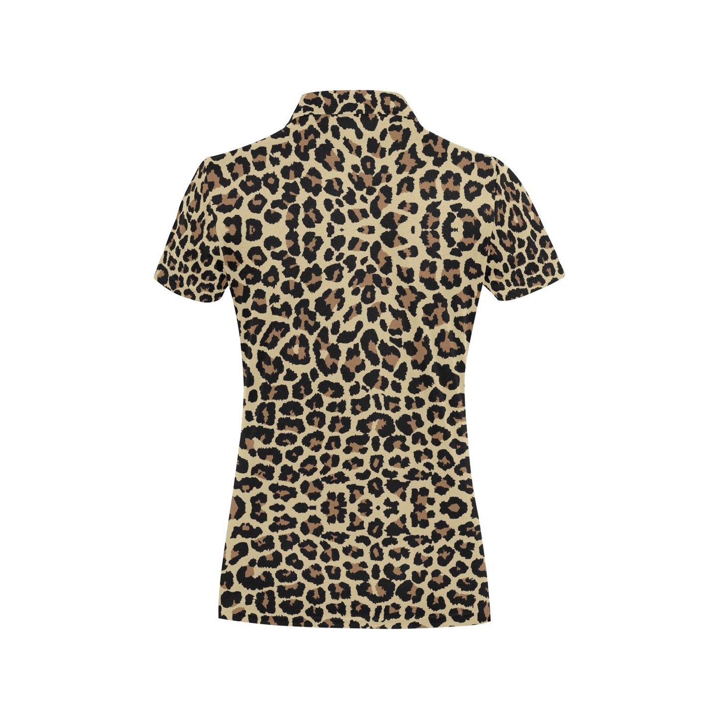 Cheetah Pattern Print Design 02 Women's Polo Shirt