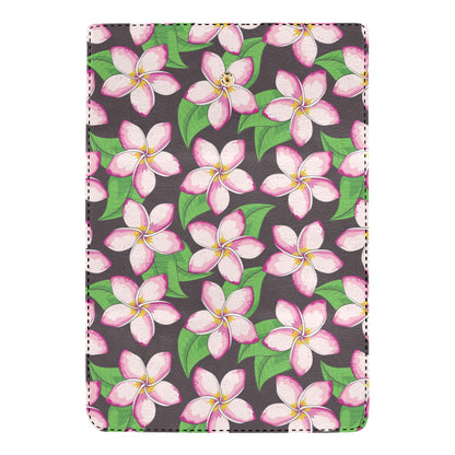 Pink Plumeria Pattern Print Design PM019 Women's Trifold Wallet